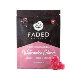 Faded Edibles Mega Dosed | 480mg THC | Watermelon Eclipses