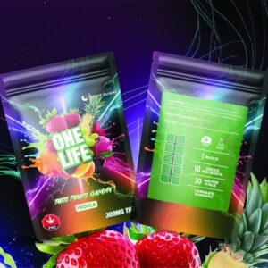 One Life Edibles – 300mg THC Gummies – Tutti Frutti